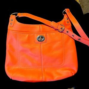 Coach leather crossbody handbag